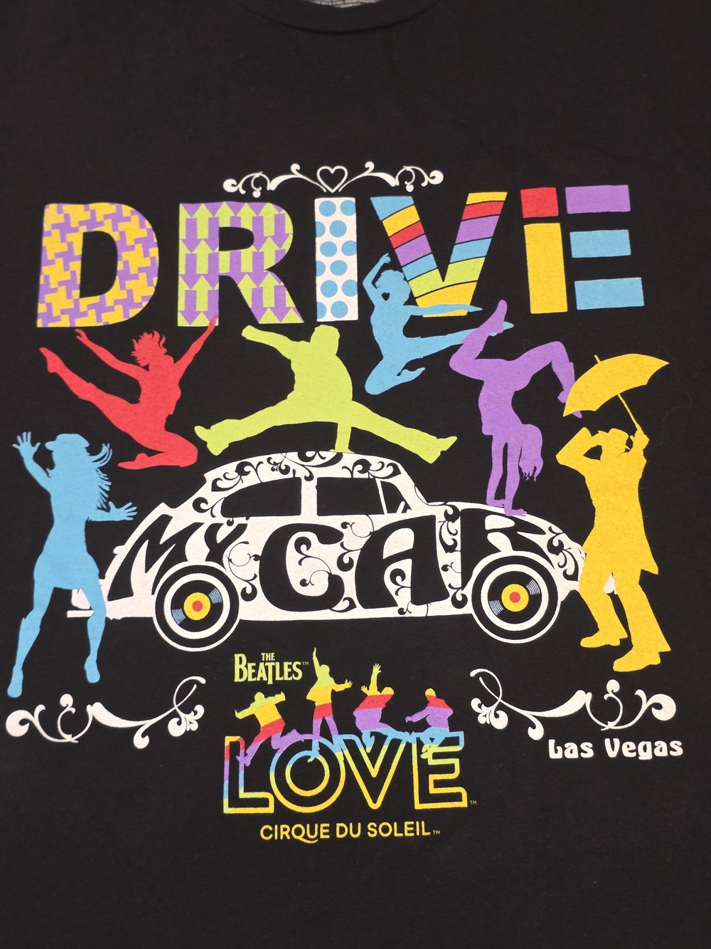 The Beatles LOVE Cirque du Soleil Las Vegas T-Shirt Men’s XXL Black Graphic - Picture 7 of 9